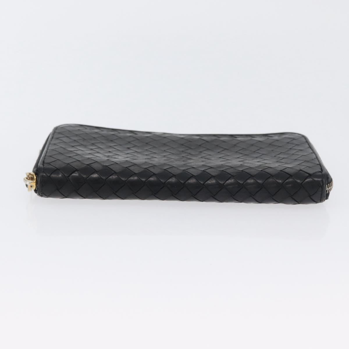 BOTTEGA VENETA INTRECCIATO Wallet Leather 2 Set Black Red Auth ti3810