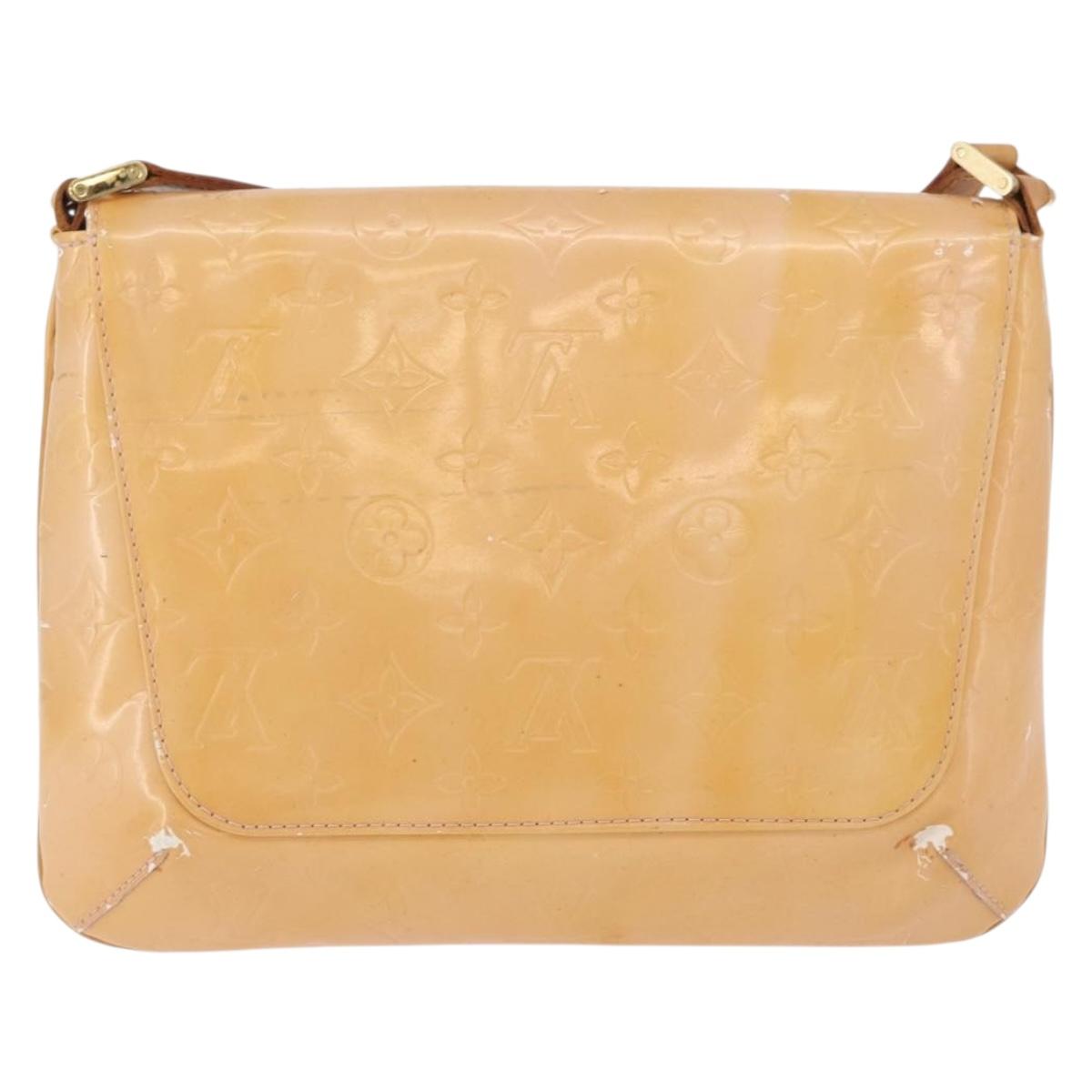 LOUIS VUITTON Vernis Thompson Street Bag Marshmallow Pink M91070 Auth ti3834