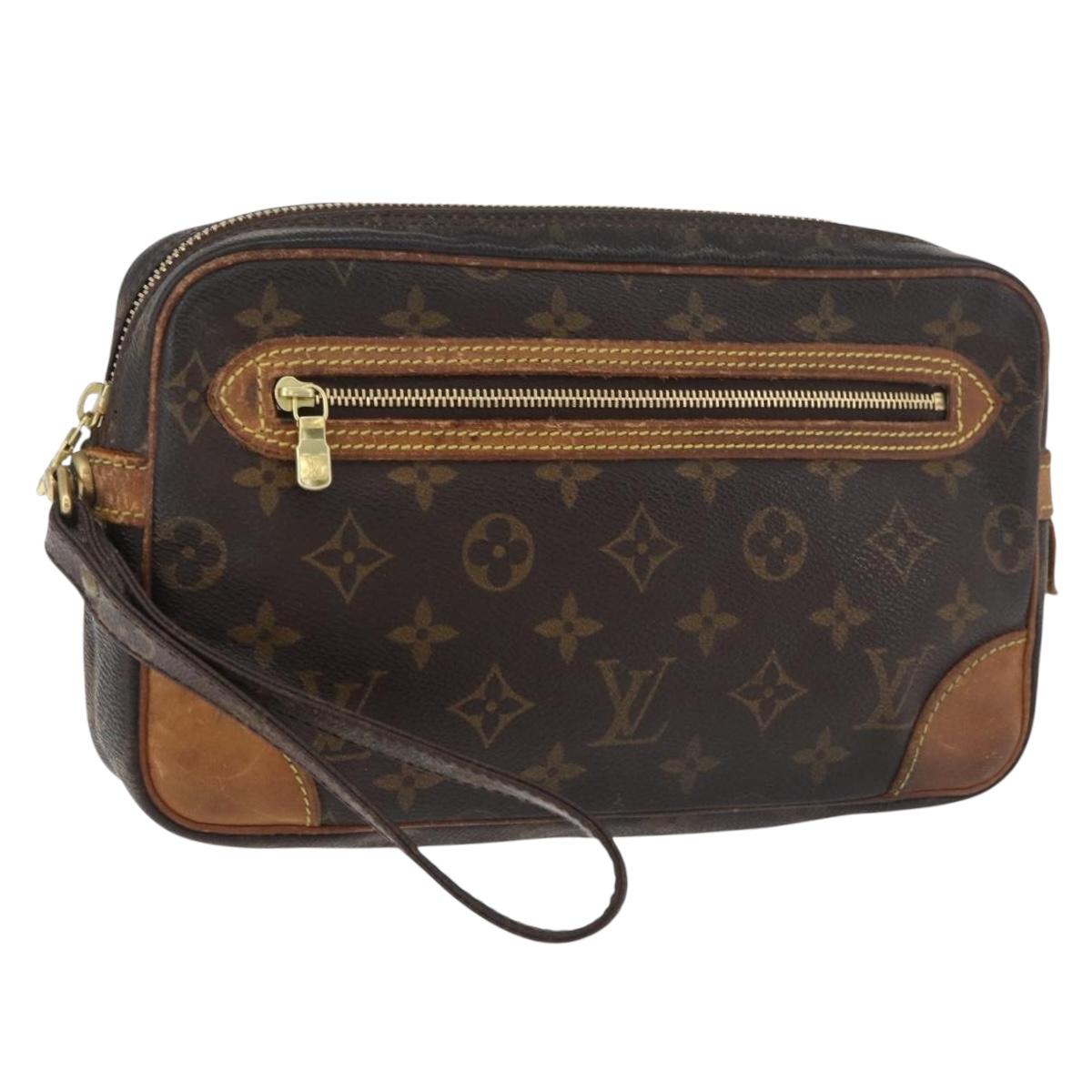 LOUIS VUITTON Monogram Marly Dragonne GM Clutch Bag M51825 LV Auth ti3836