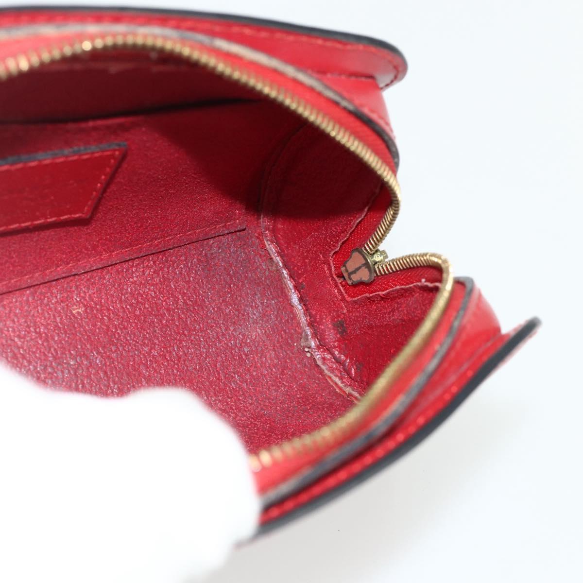 LOUIS VUITTON Epi Dauphine PM Pouch Castilian Red M48447 LV Auth ti3837