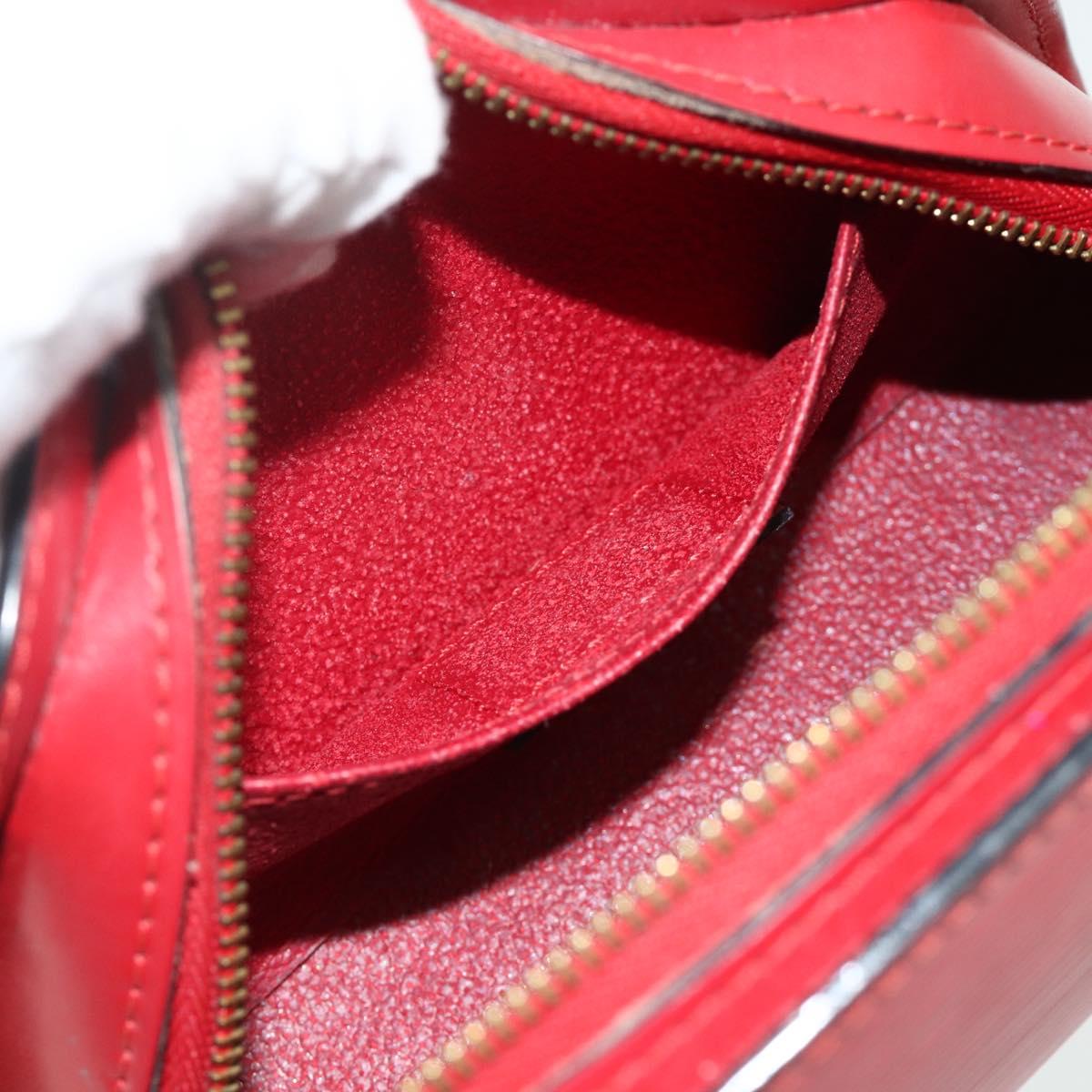 LOUIS VUITTON Epi Dauphine PM Pouch Castilian Red M48447 LV Auth ti3837