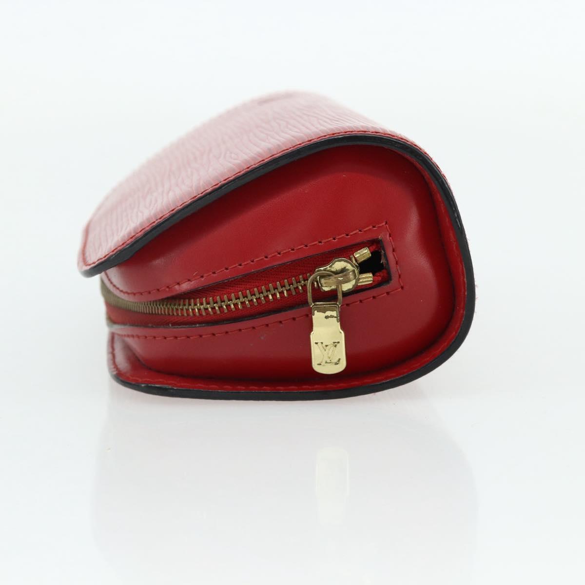 LOUIS VUITTON Epi Dauphine PM Pouch Castilian Red M48447 LV Auth ti3837