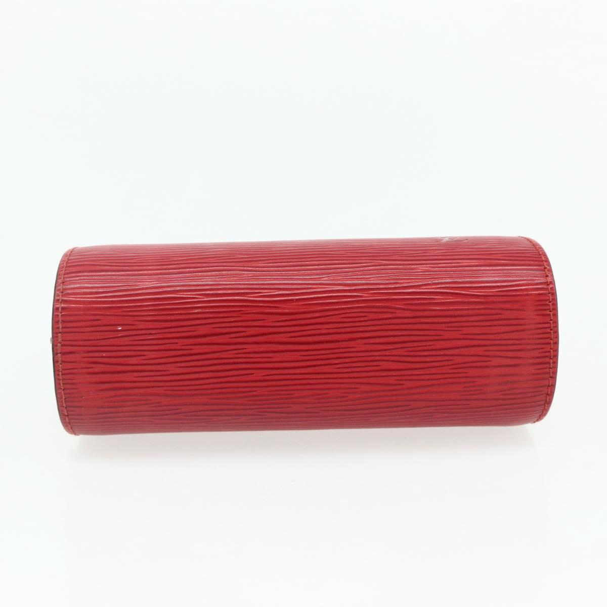 LOUIS VUITTON Epi Dauphine PM Pouch Castilian Red M48447 LV Auth ti3837