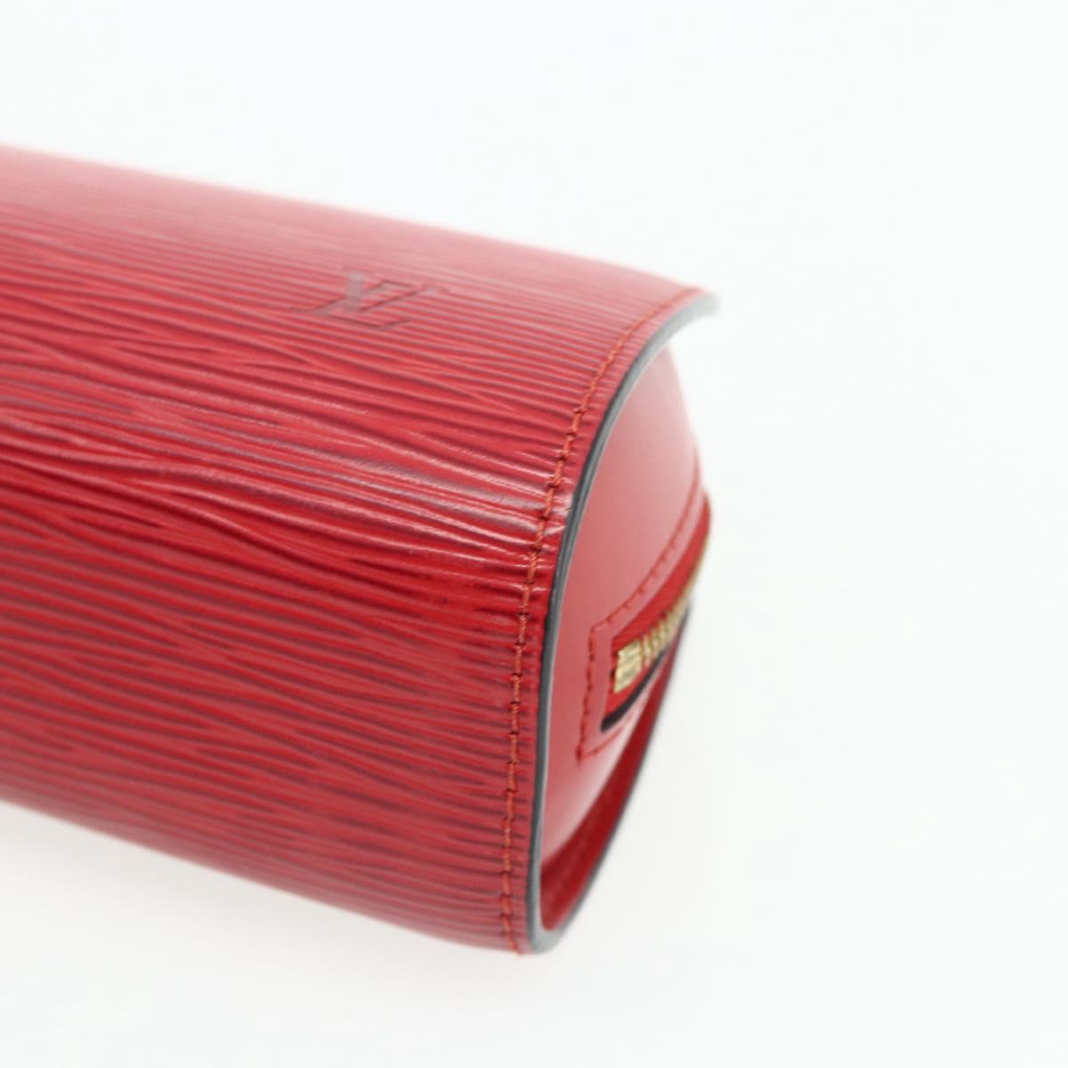 LOUIS VUITTON Epi Dauphine PM Pouch Castilian Red M48447 LV Auth ti3837