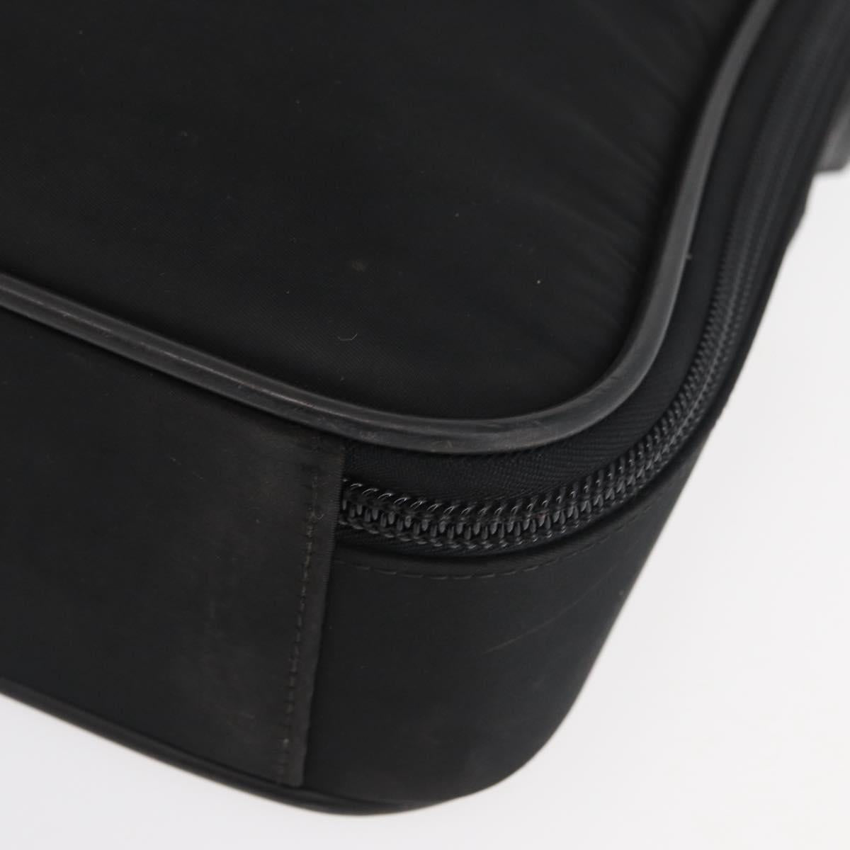 PRADA Business Bag Nylon Black Silver Auth ti3842