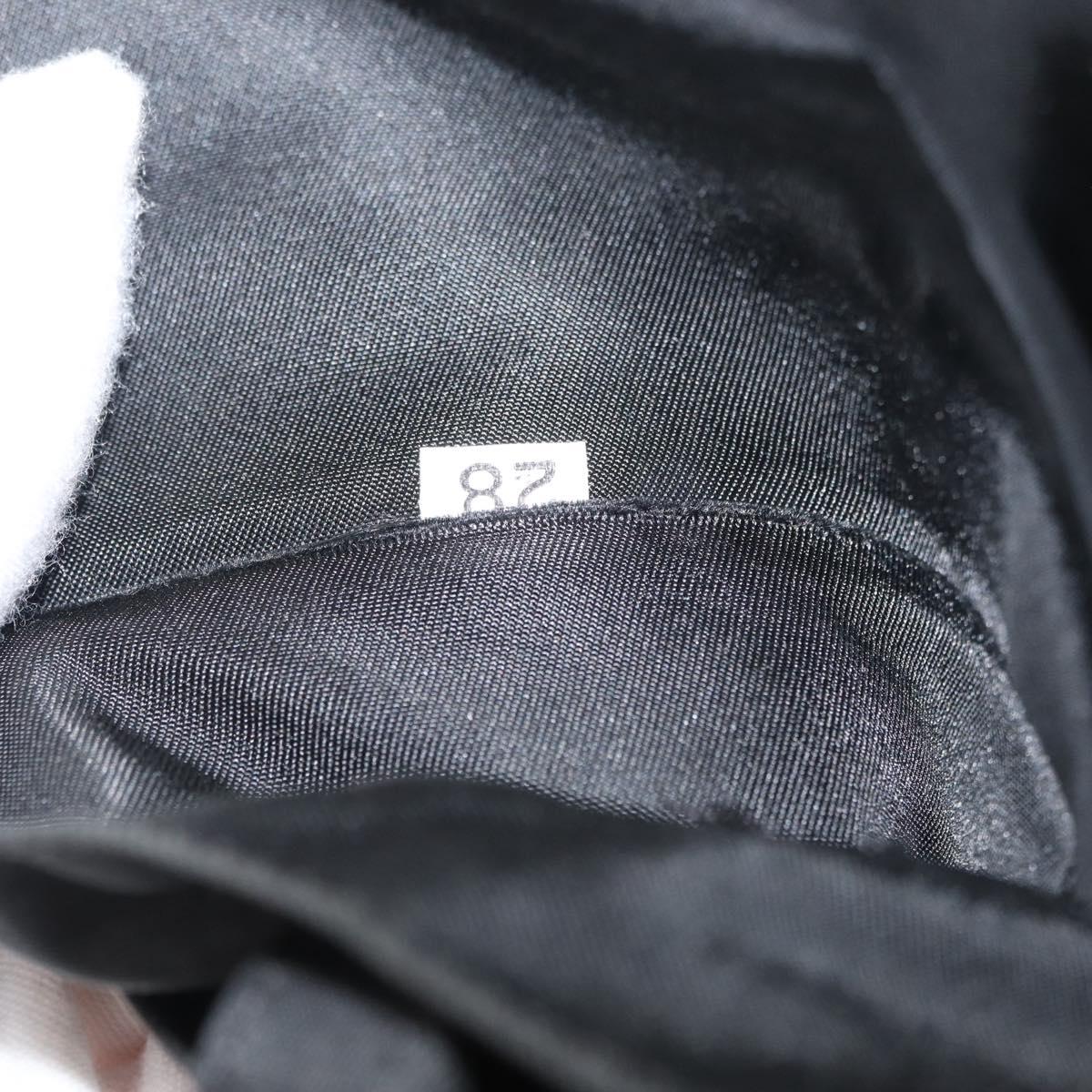 PRADA Business Bag Nylon Black Silver Auth ti3842