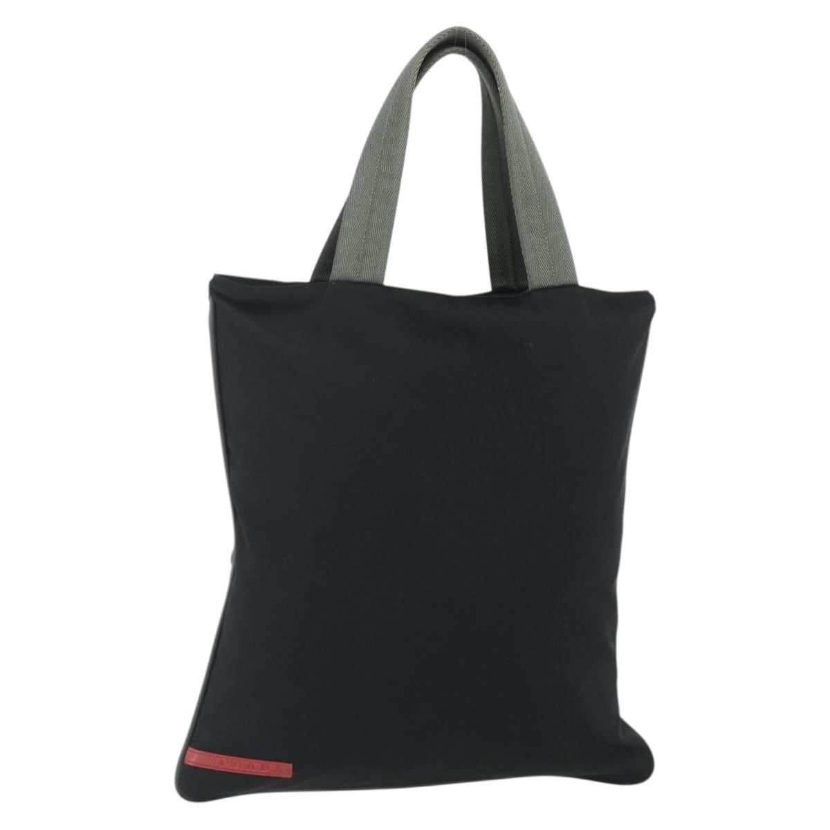PRADA Sports Hand Bag Nylon Black Auth ti3844