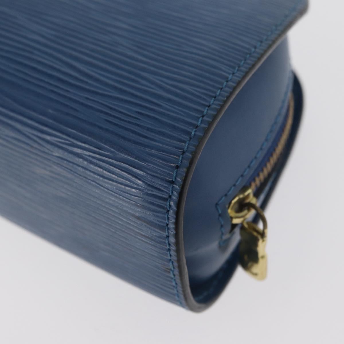 LOUIS VUITTON Epi Dauphine PM Pouch Blue M48445 LV Auth ti3870