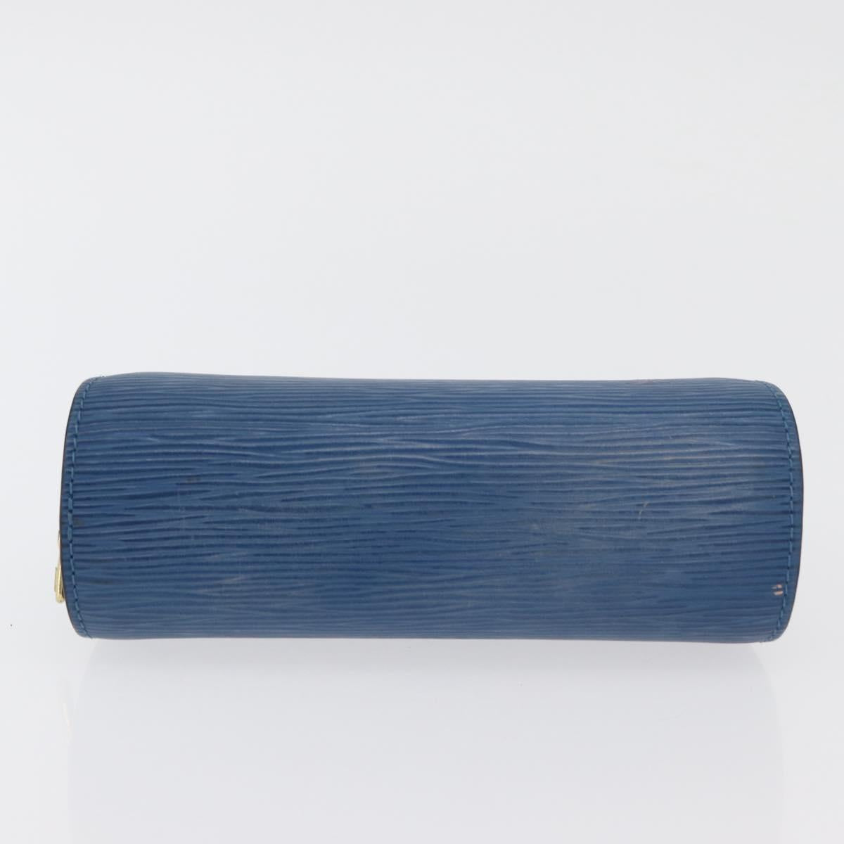 LOUIS VUITTON Epi Dauphine PM Pouch Blue M48445 LV Auth ti3870