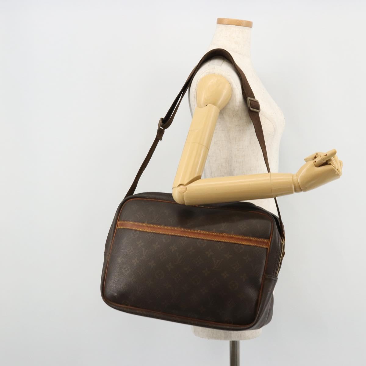 LOUIS VUITTON Monogram Reporter GM Shoulder Bag M45252 LV Auth ti3871