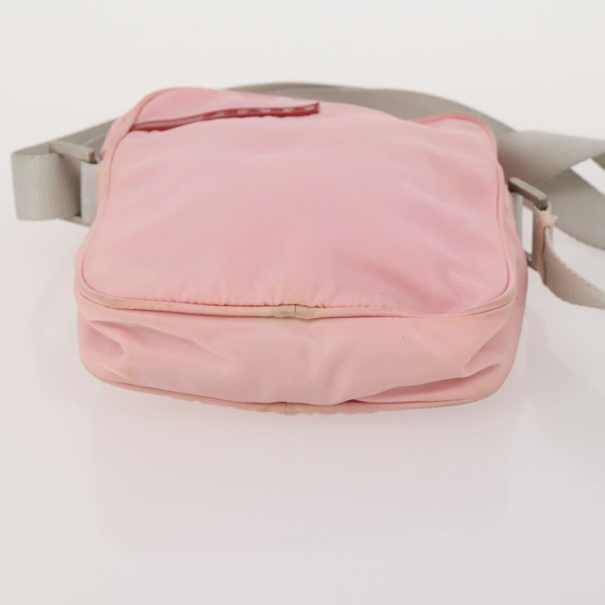 PRADA Sports Hand Bag Nylon 3 Set Black Pink khaki Auth ti3874