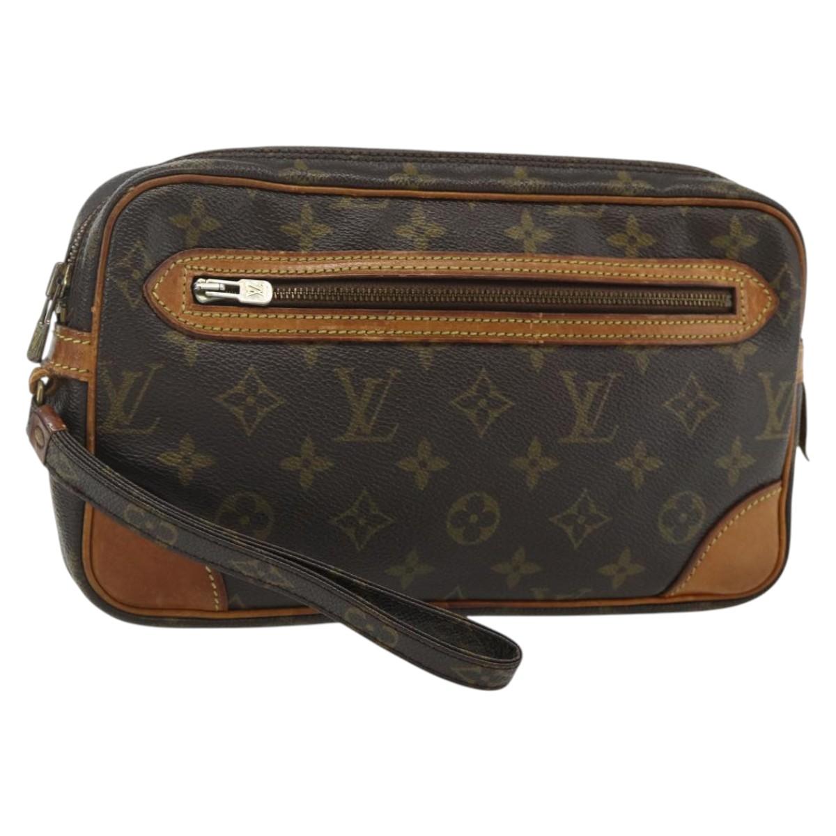 LOUIS VUITTON Monogram Marly Dragonne GM Clutch Bag M51825 LV Auth ti3875