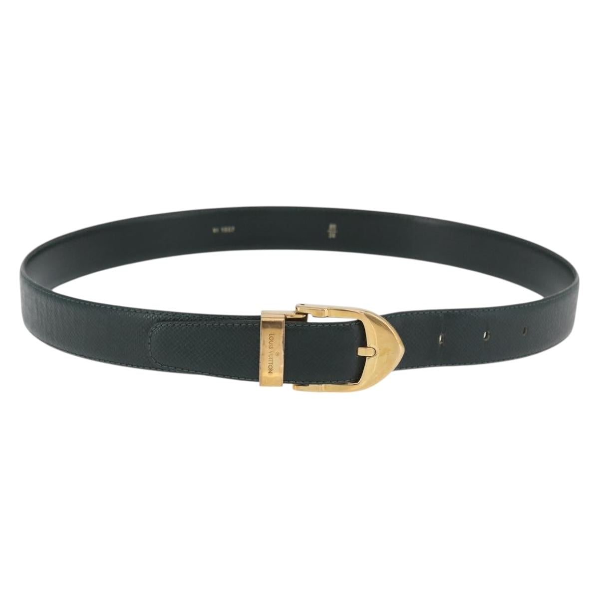 LOUIS VUITTON Taiga Leather Ceinture Classic Belt 39.8"" Epicea LV Auth ti3883