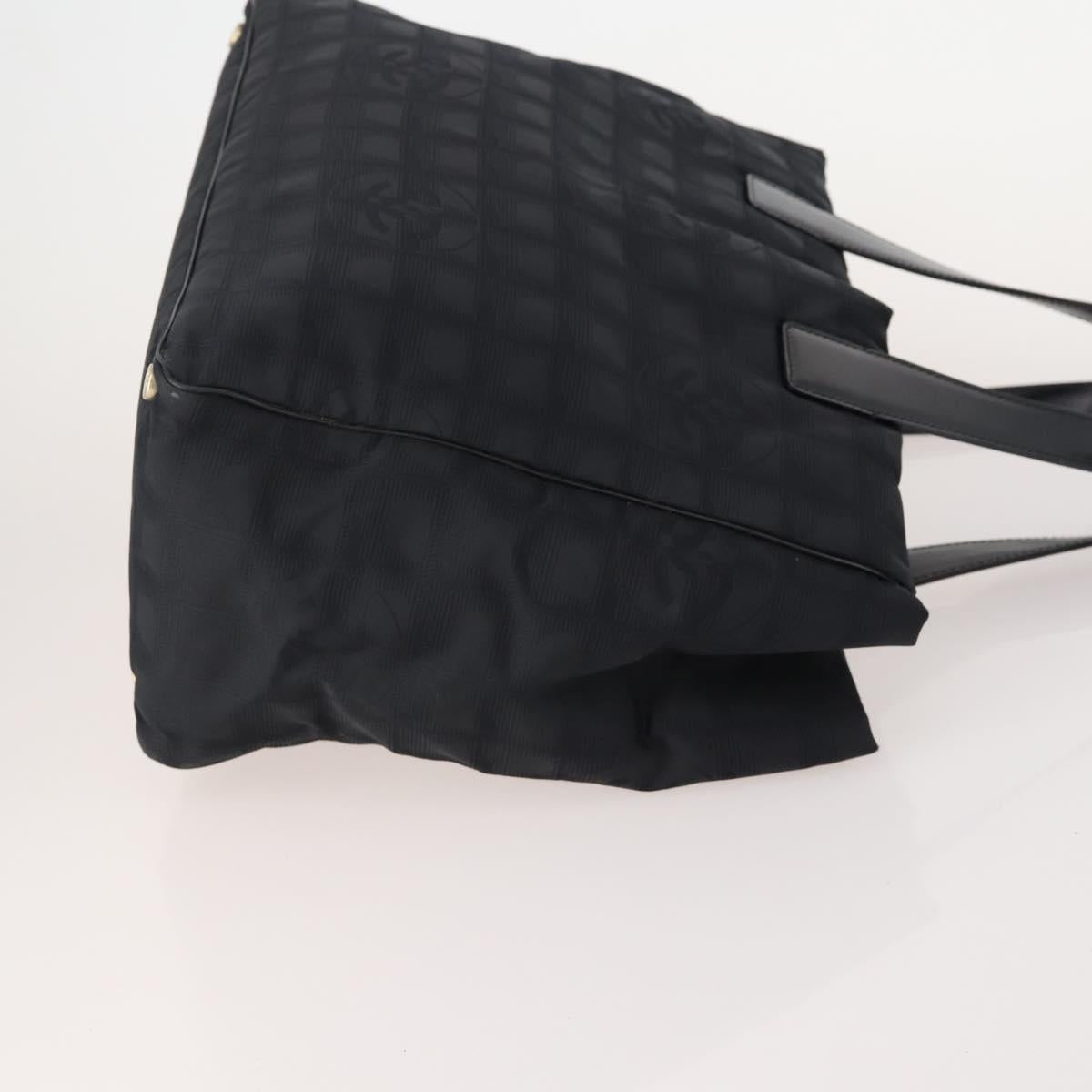 CHANEL New Travel Line Tote Bag Nylon 3 Set Black CC Auth ti3897