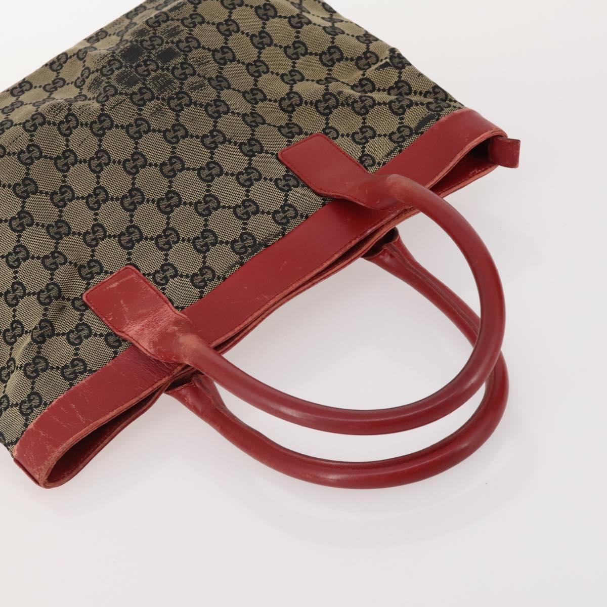 GUCCI GG Canvas Shoulder Bag Nylon 3 Set Beige Black Auth ti3900