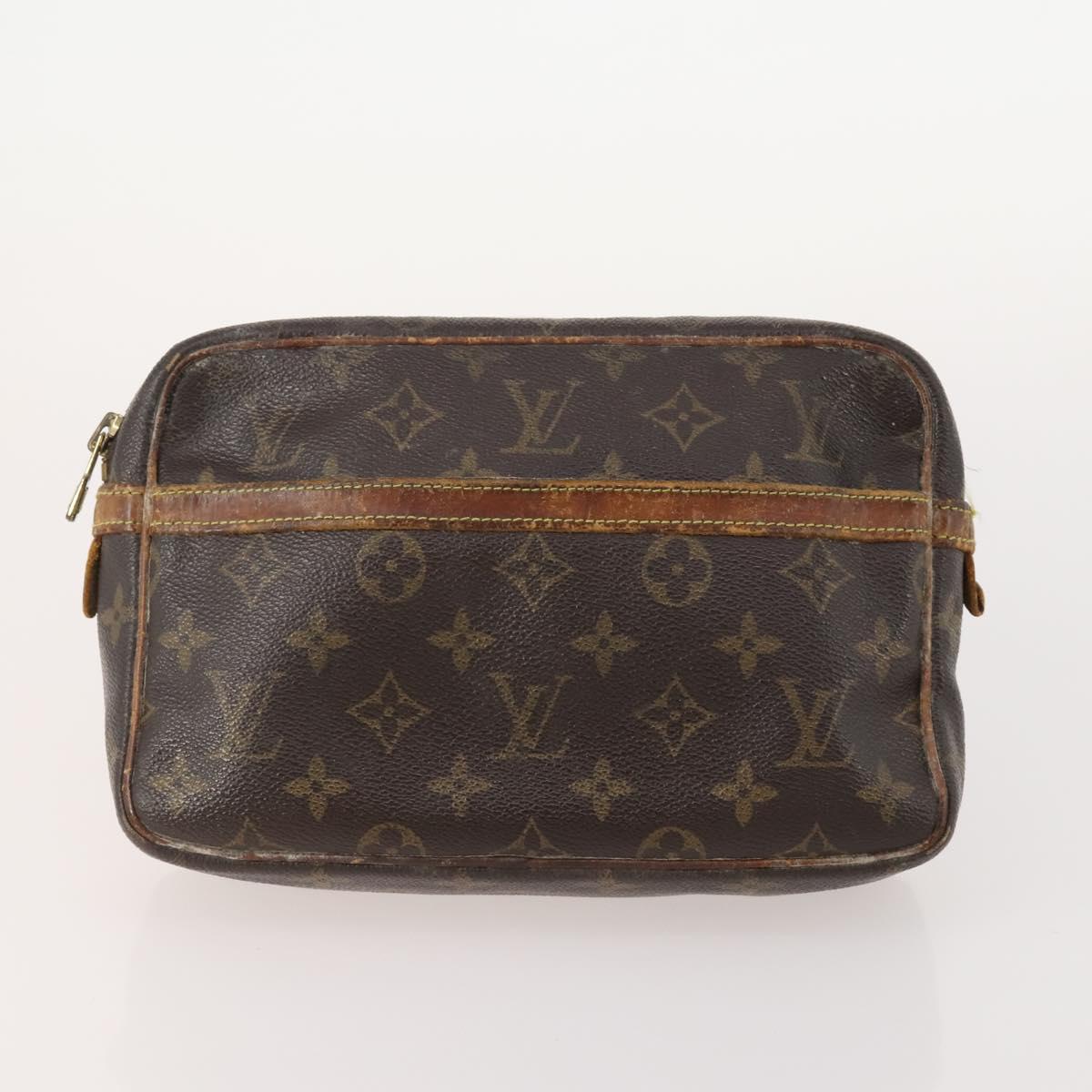 LOUIS VUITTON Monogram Pouch 2 Set LV Auth ti3902