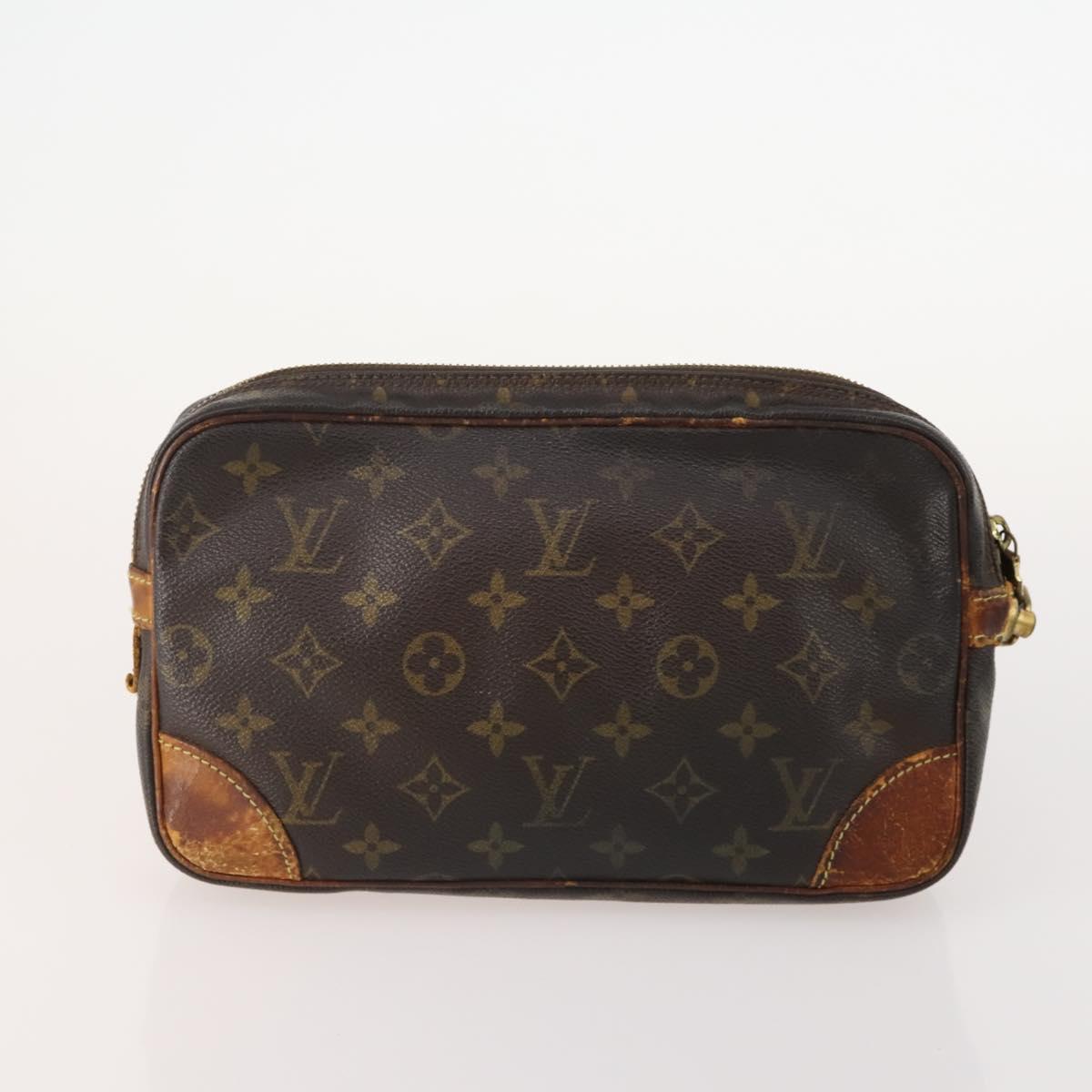 LOUIS VUITTON Monogram Pouch 2 Set LV Auth ti3902