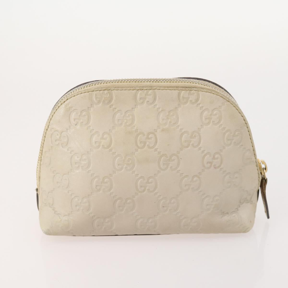GUCCI GG Supreme Shoulder Bag PVC 3 Set Beige Brown Auth ti3903