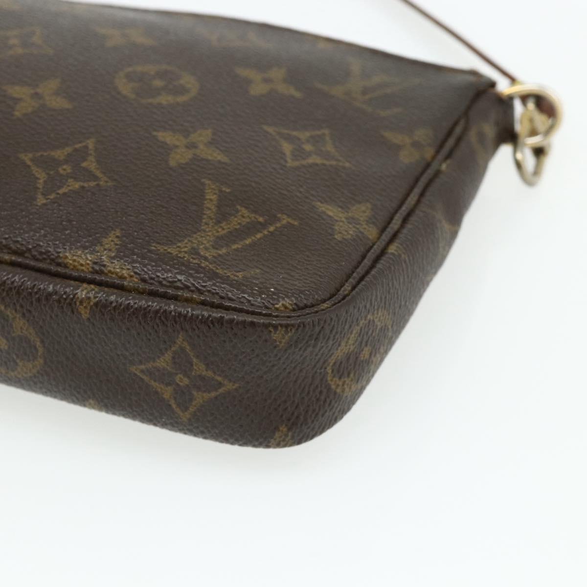 LOUIS VUITTON Monogram Pochette Accessoires Pouch M51980 LV Auth ti3911