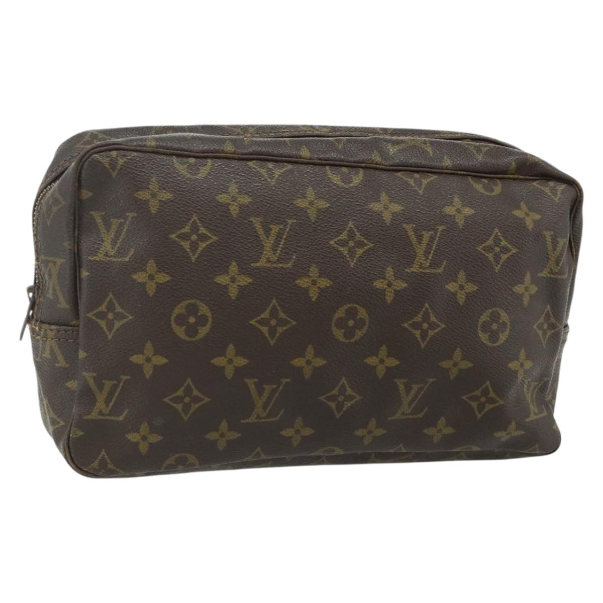 LOUIS VUITTON Monogram Trousse Toilette 28 Clutch Bag M47522 LV Auth ti3912