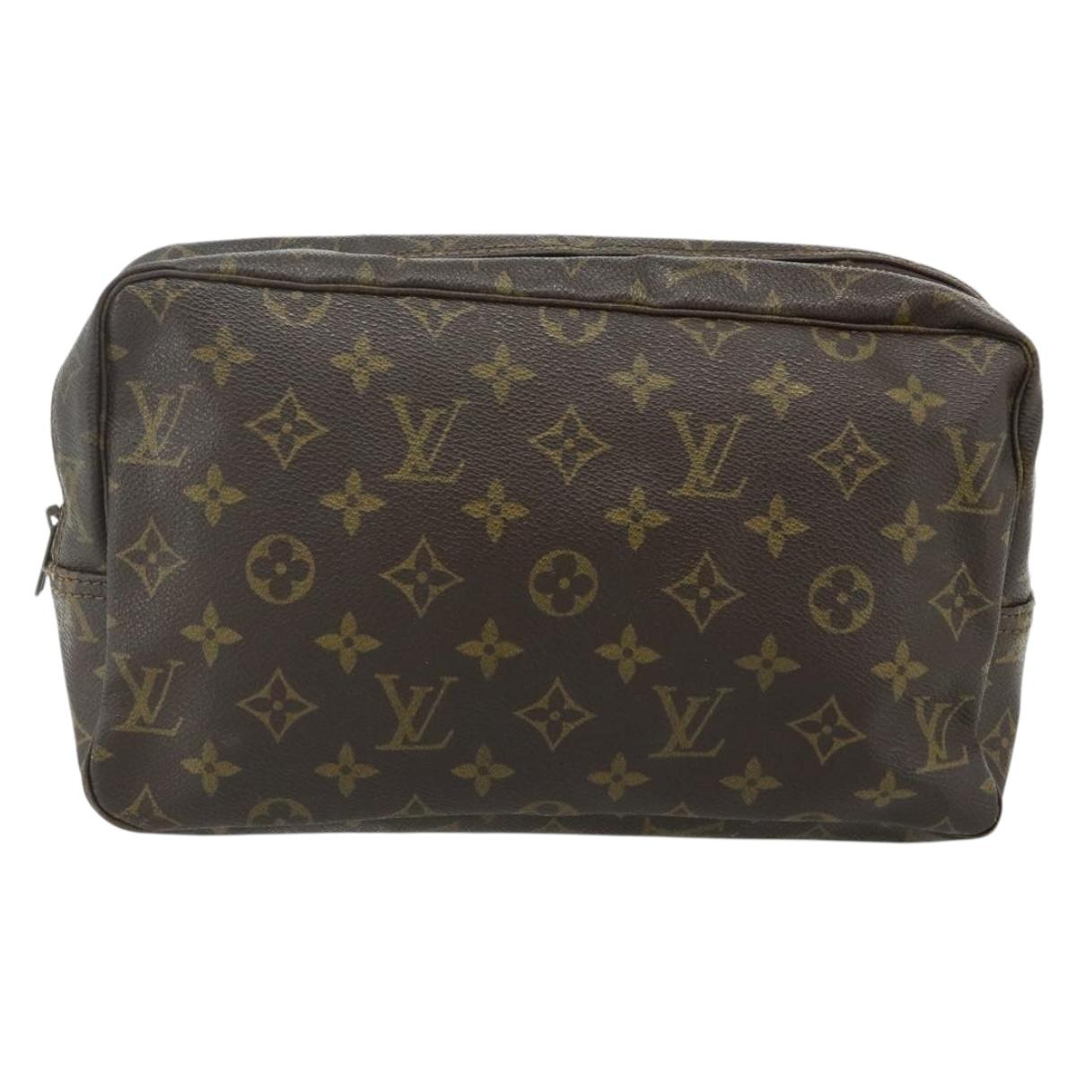LOUIS VUITTON Monogram Trousse Toilette 28 Clutch Bag M47522 LV Auth ti3912