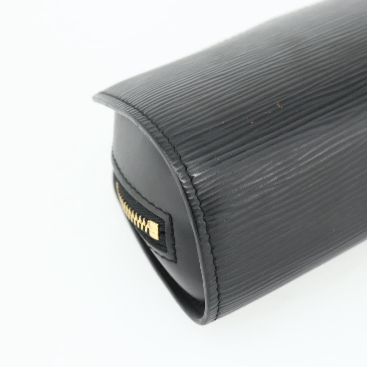 LOUIS VUITTON Epi Dauphine PM Pouch Black M48442 LV Auth ti3913
