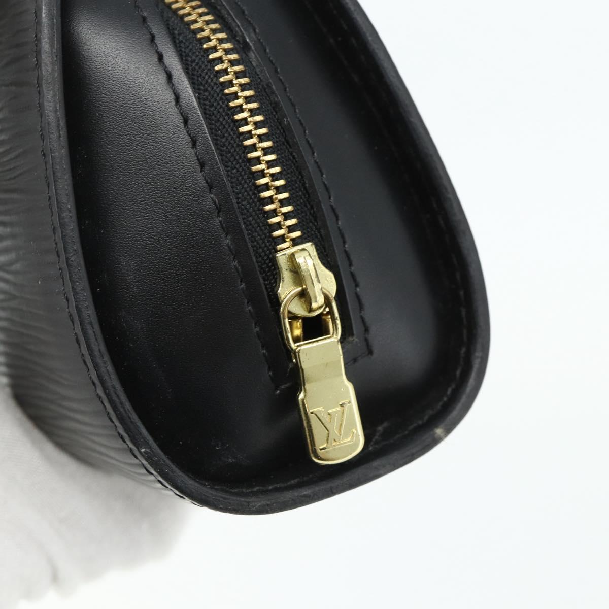 LOUIS VUITTON Epi Dauphine PM Pouch Black M48442 LV Auth ti3913