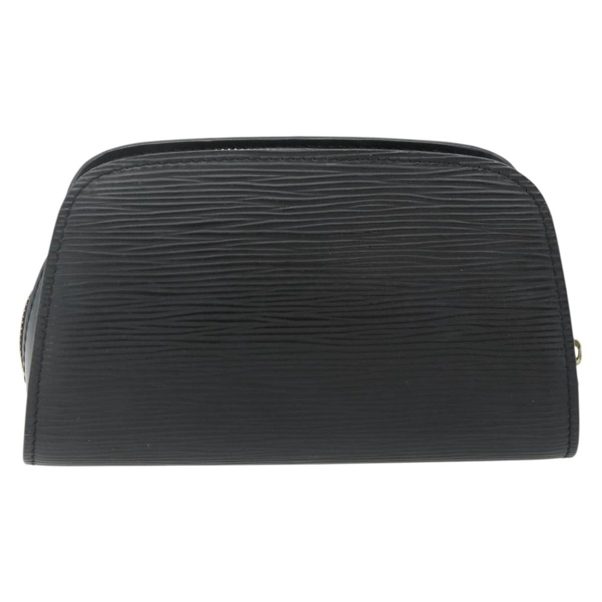 LOUIS VUITTON Epi Dauphine PM Pouch Black M48442 LV Auth ti3913