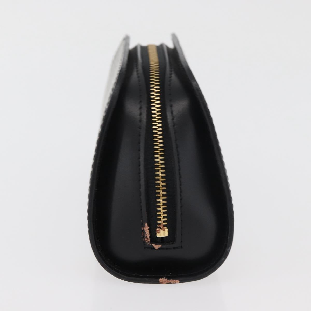 LOUIS VUITTON Epi Dauphine PM Pouch Black M48442 LV Auth ti3914