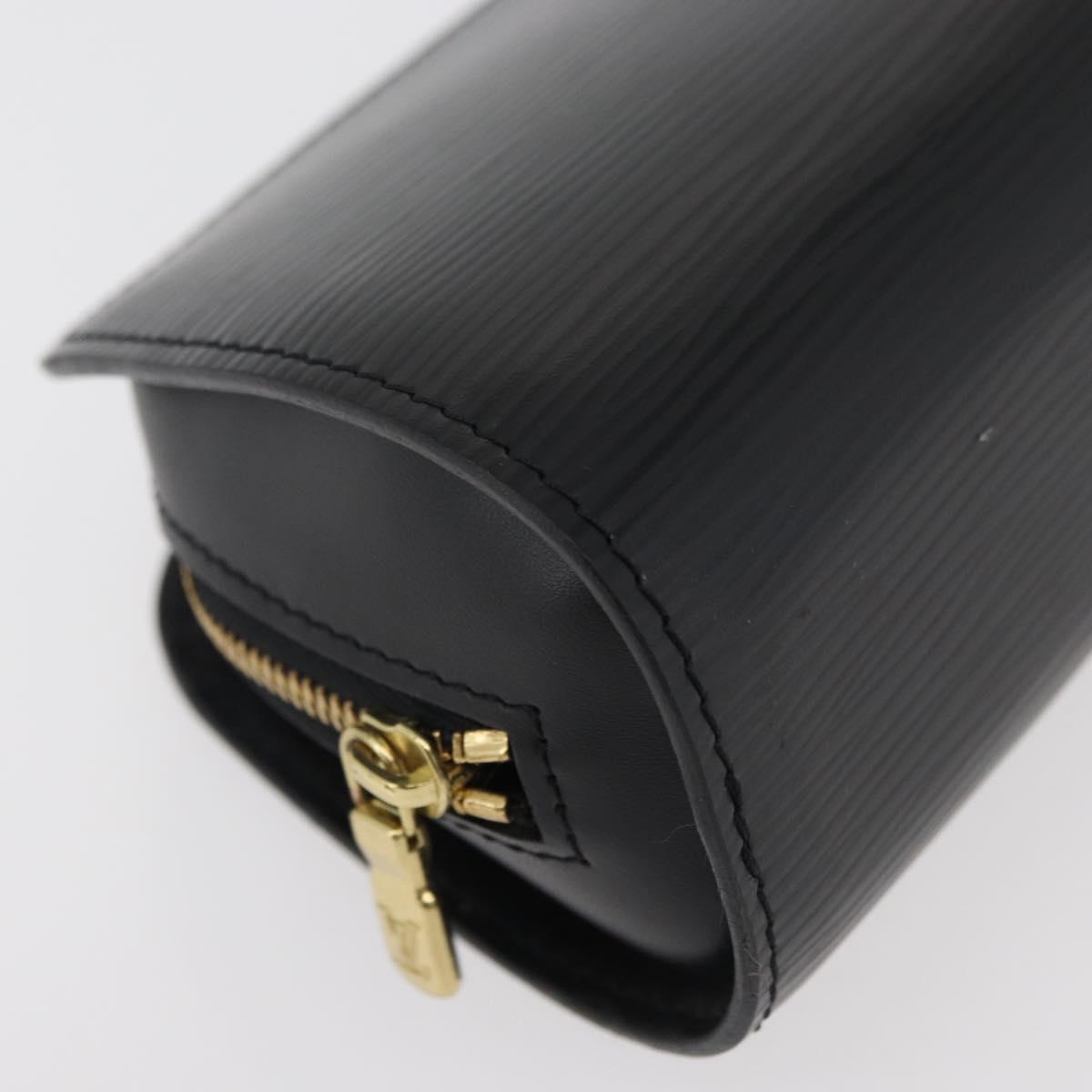 LOUIS VUITTON Epi Dauphine PM Pouch Black M48442 LV Auth ti3914