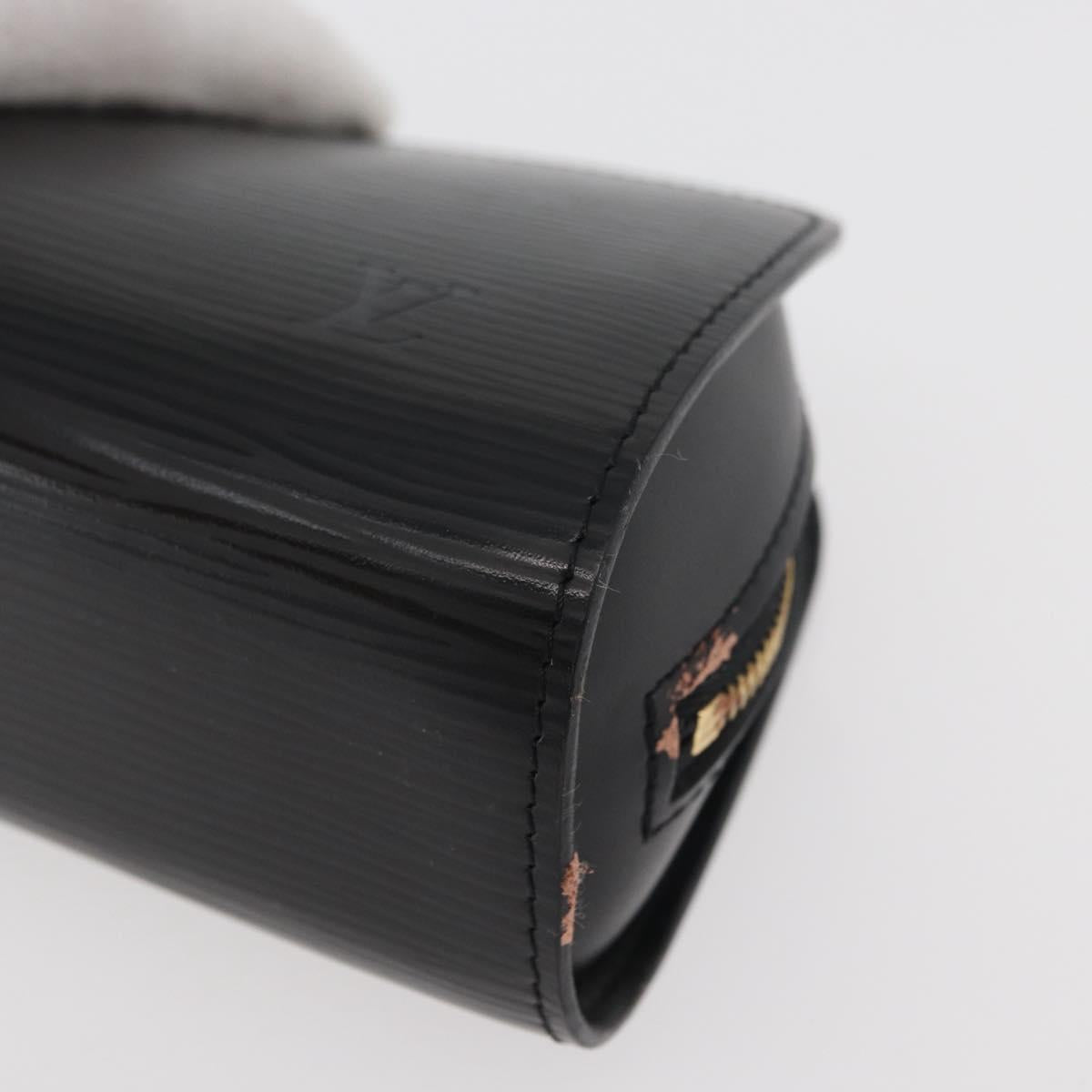 LOUIS VUITTON Epi Dauphine PM Pouch Black M48442 LV Auth ti3914