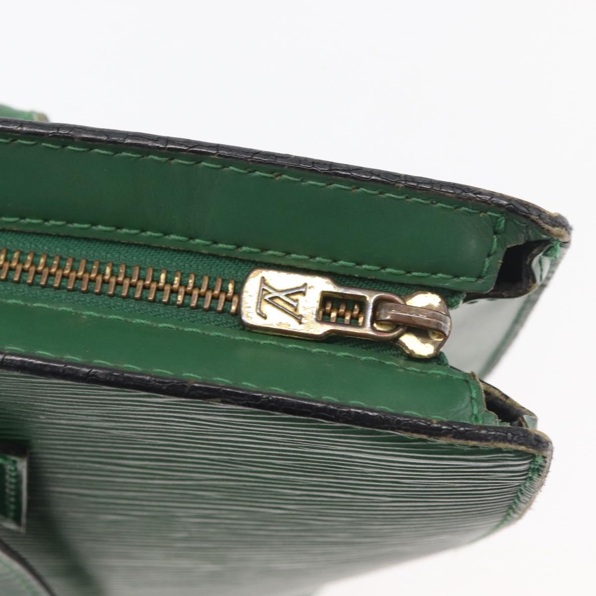 LOUIS VUITTON Epi Saint Jacques Hand Bag Green M52274 LV Auth ti3917