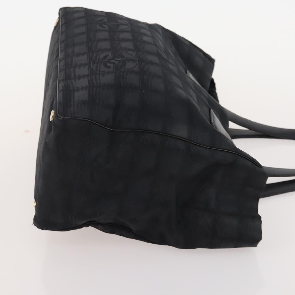 CHANEL New Travel Line Tote Bag Nylon 3 Set Pink Black CC Auth ti3919