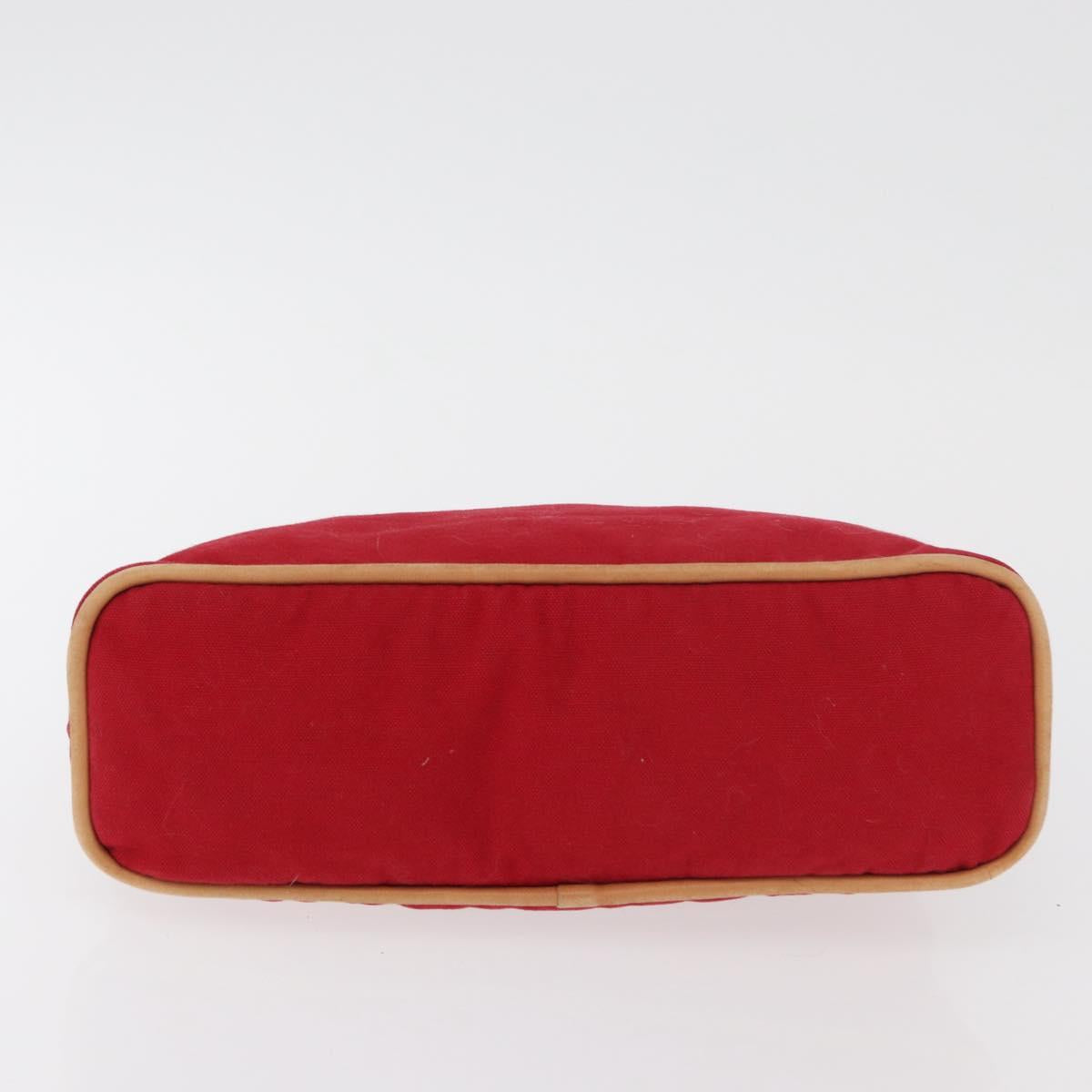 HERMES Bolide Pouch cotton 2 Set Red Auth ti3937