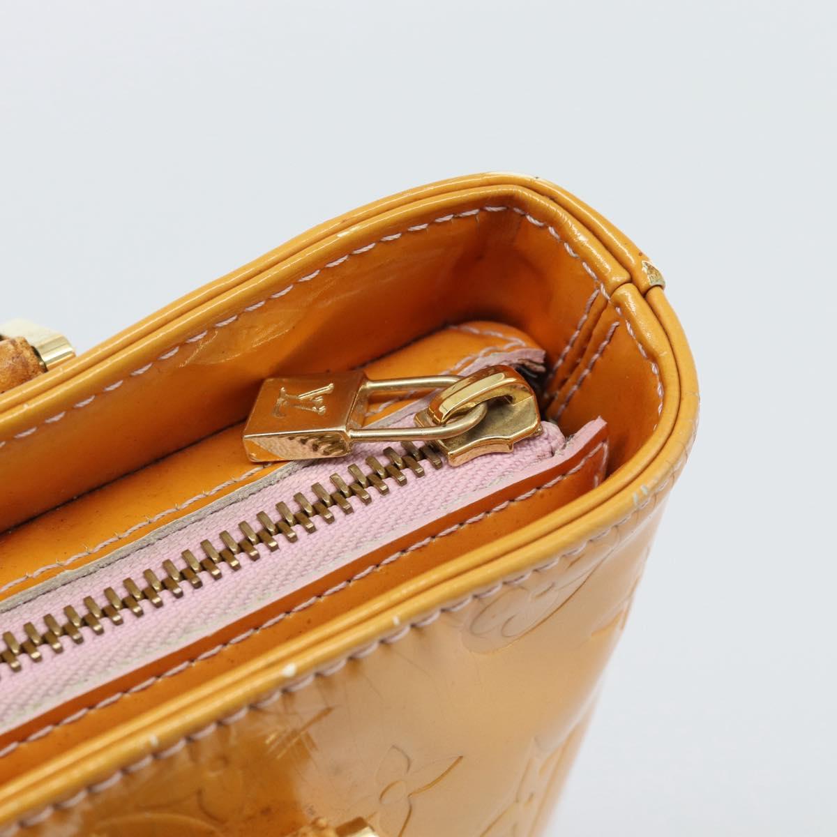 LOUIS VUITTON Monogram Vernis Houston Bag Marshmallow Pink M91302 LV Auth ti3939