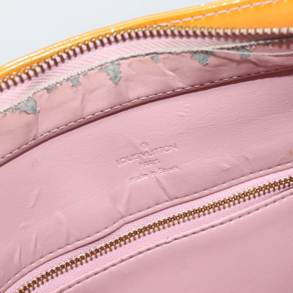 LOUIS VUITTON Monogram Vernis Houston Bag Marshmallow Pink M91302 LV Auth ti3939