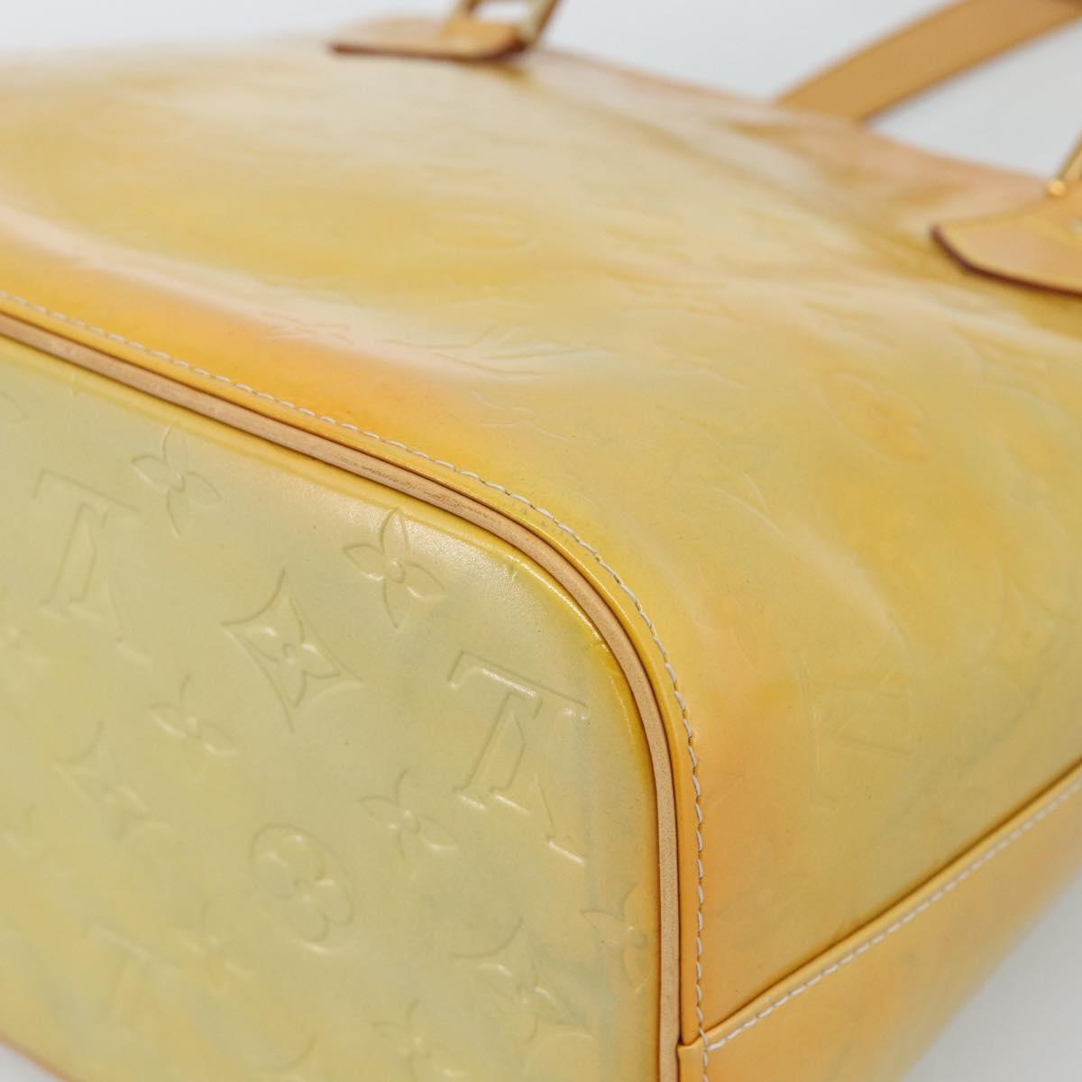 LOUIS VUITTON Monogram Vernis Houston Hand Bag Gris M91053 LV Auth ti3940
