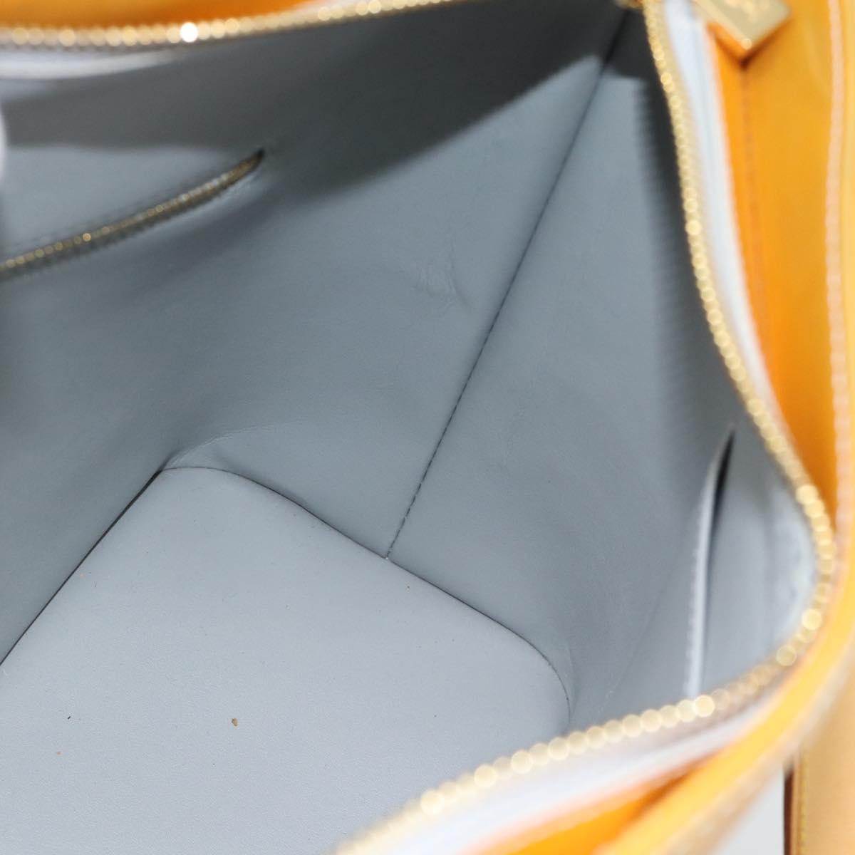LOUIS VUITTON Monogram Vernis Houston Hand Bag Gris M91053 LV Auth ti3940
