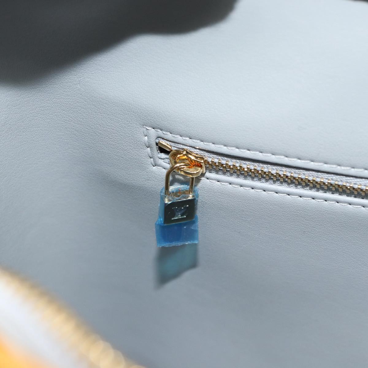 LOUIS VUITTON Monogram Vernis Houston Hand Bag Gris M91053 LV Auth ti3940