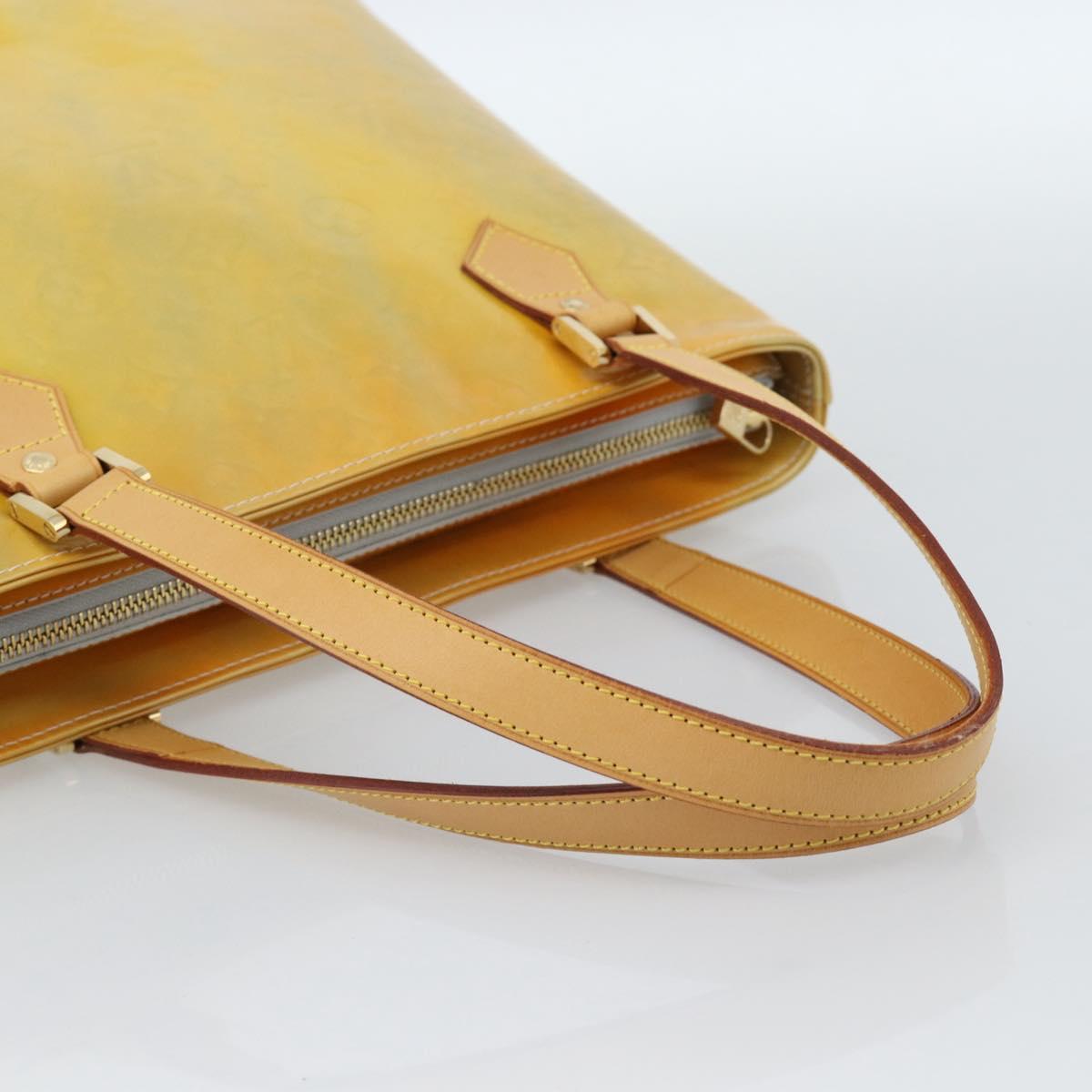 LOUIS VUITTON Monogram Vernis Houston Hand Bag Gris M91053 LV Auth ti3940