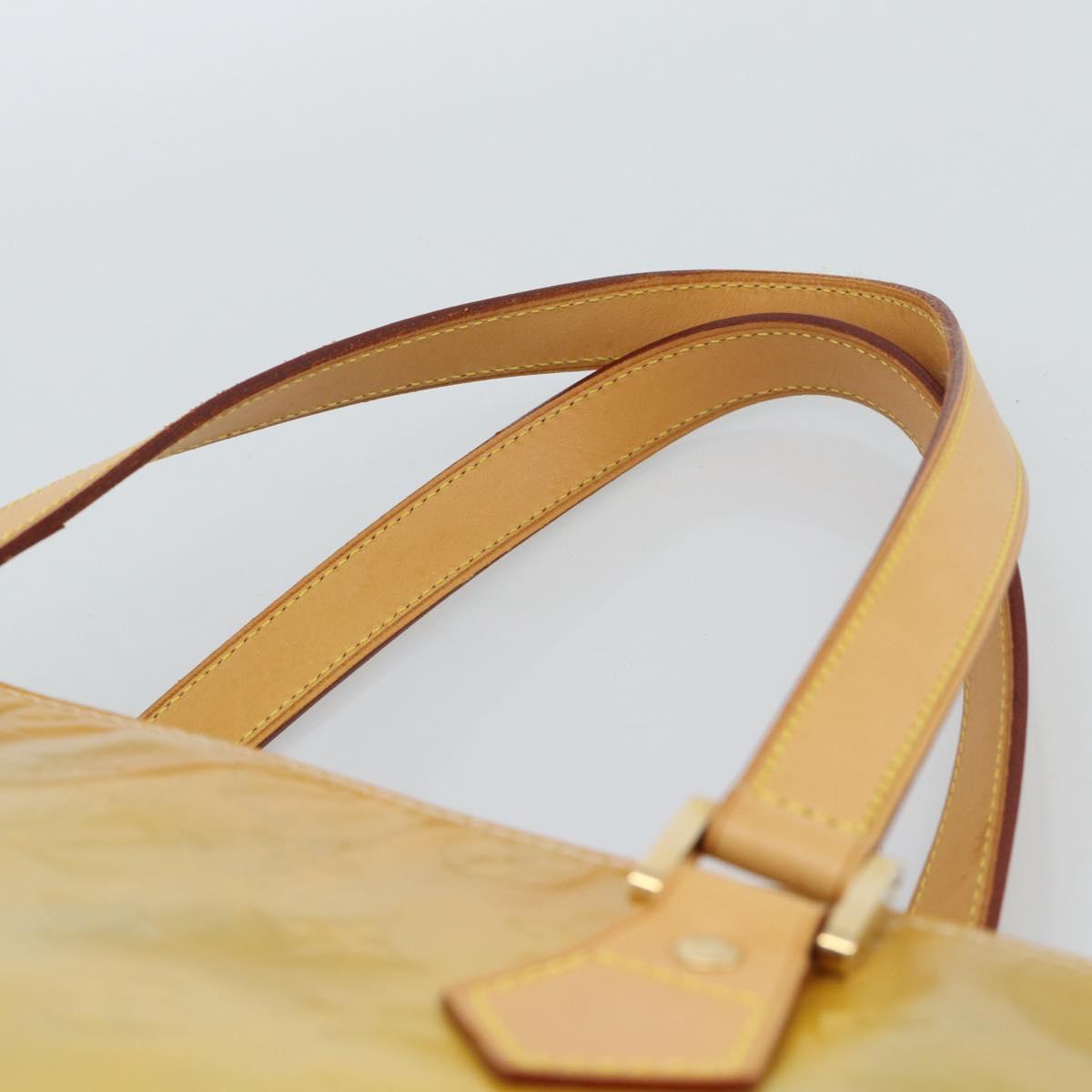 LOUIS VUITTON Monogram Vernis Houston Hand Bag Gris M91053 LV Auth ti3940
