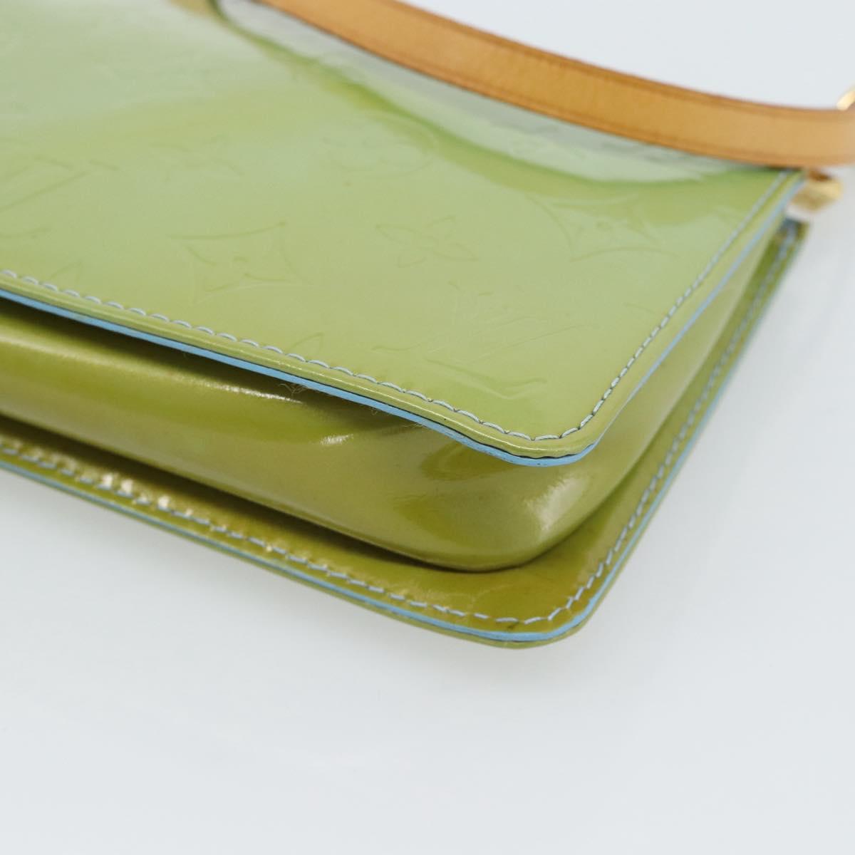 LOUIS VUITTON Monogram Vernis Lexington Pouch Baby Blue M91011 LV Auth ti3948