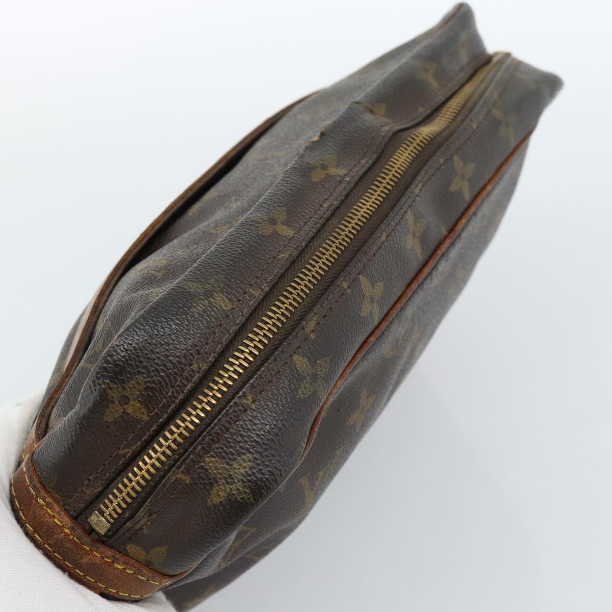 LOUIS VUITTON Monogram Compiegne 28 Clutch Bag M51845 LV Auth ti3951