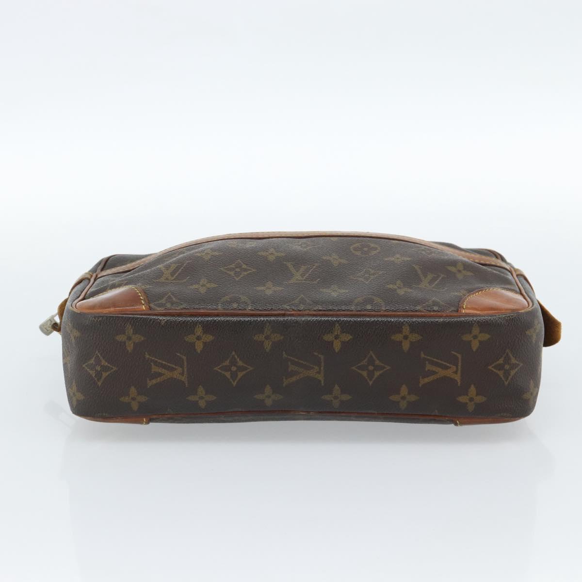 LOUIS VUITTON Monogram Compiegne 28 Clutch Bag M51845 LV Auth ti3951