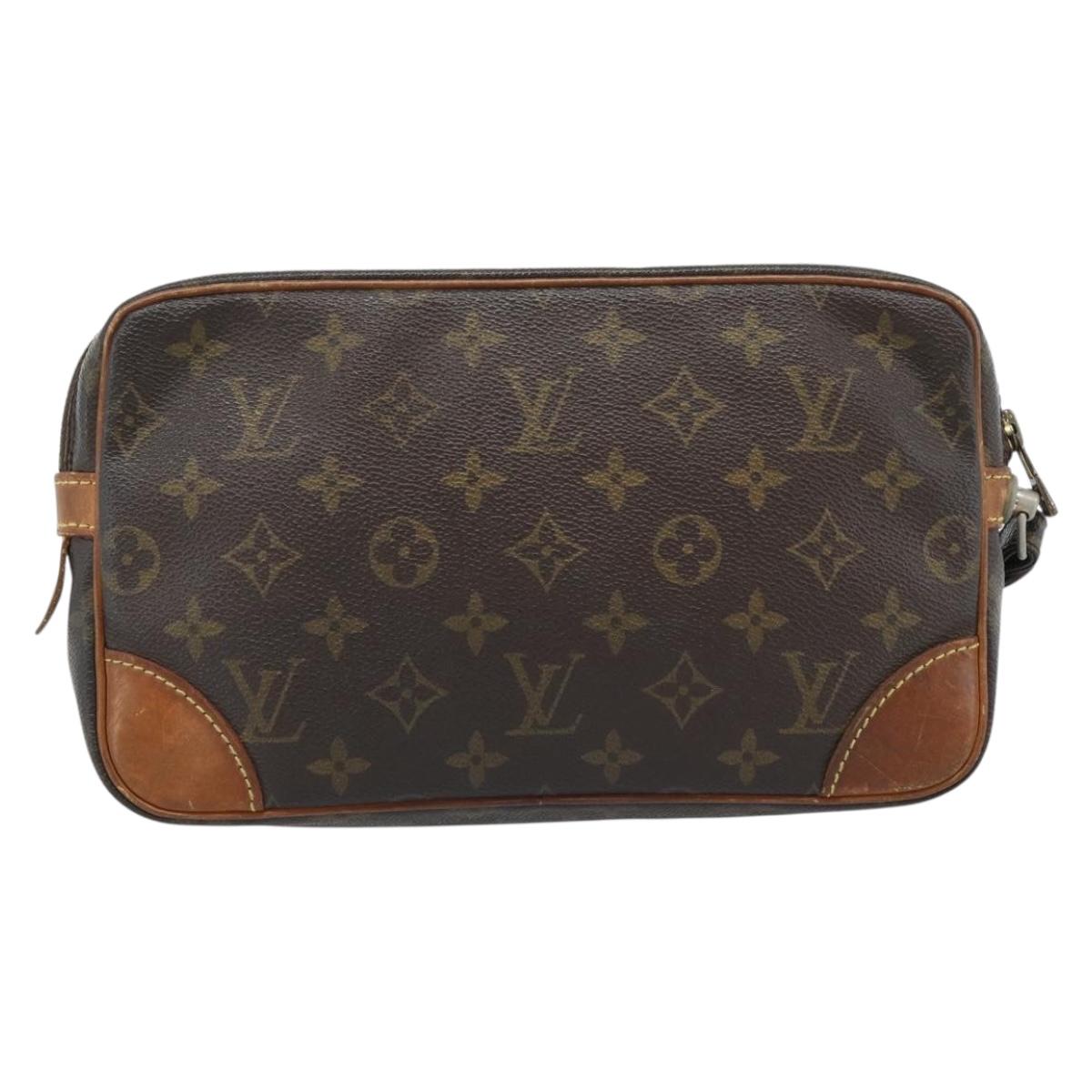 LOUIS VUITTON Monogram Marly Dragonne GM Clutch Bag M51825 LV Auth ti3952