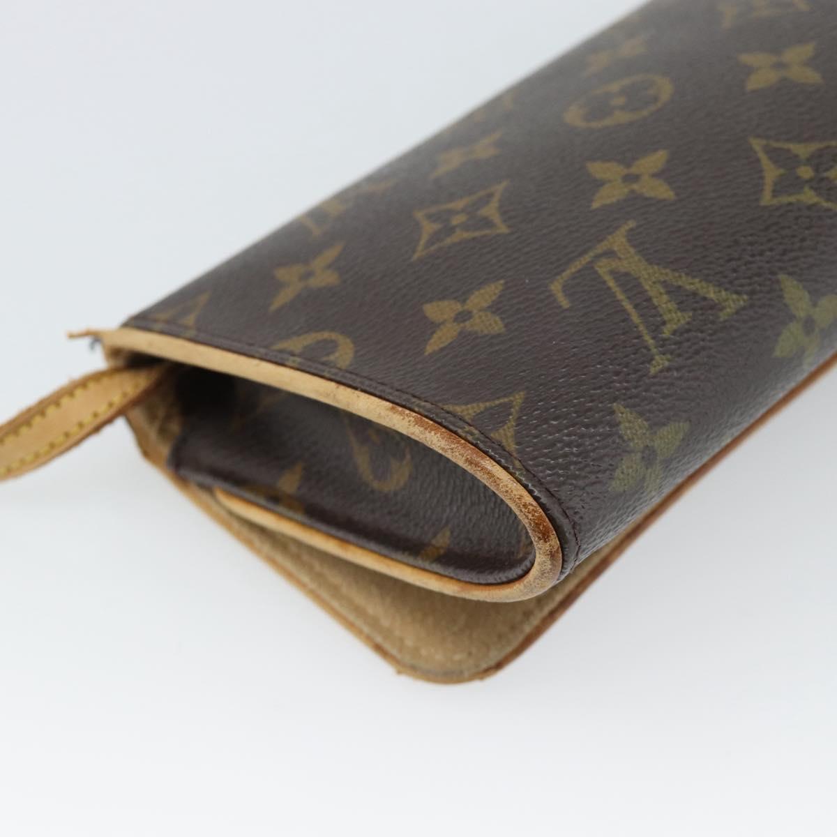 LOUIS VUITTON Monogram Pochette Twin GM Shoulder Bag M51852 LV Auth ti3955