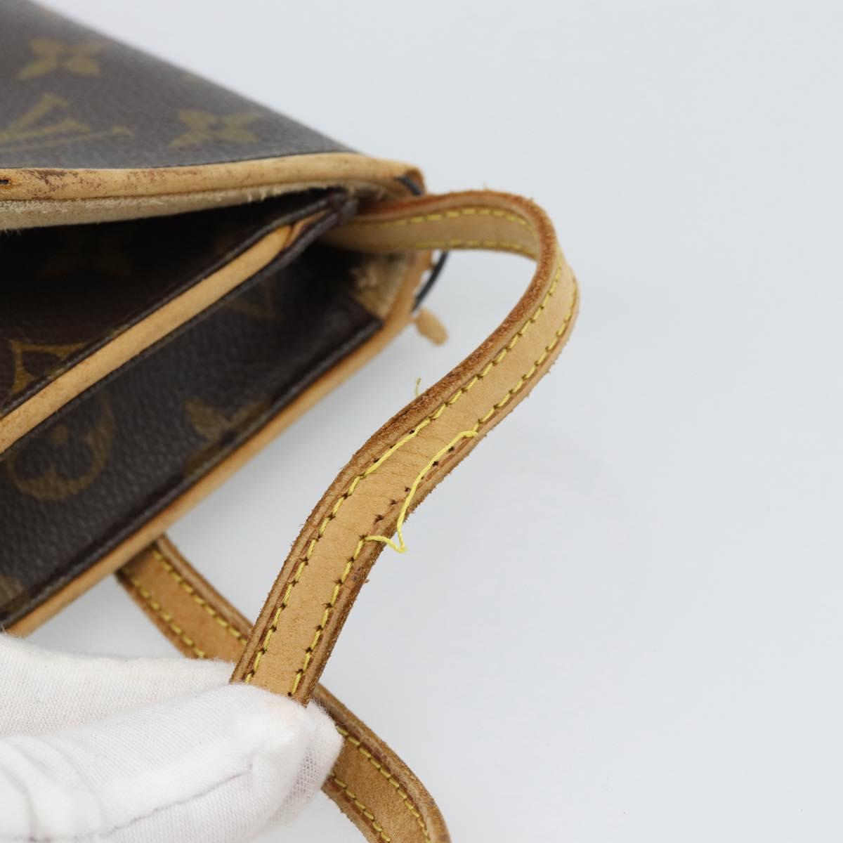 LOUIS VUITTON Monogram Pochette Twin GM Shoulder Bag M51852 LV Auth ti3955