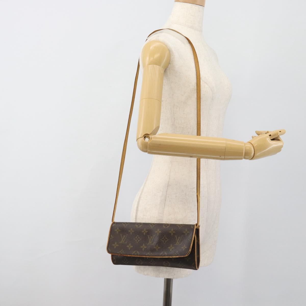 LOUIS VUITTON Monogram Pochette Twin GM Shoulder Bag M51852 LV Auth ti3955
