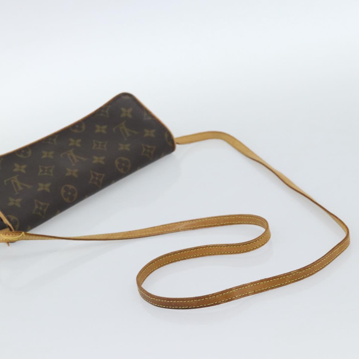 LOUIS VUITTON Monogram Pochette Twin GM Shoulder Bag M51852 LV Auth ti3955