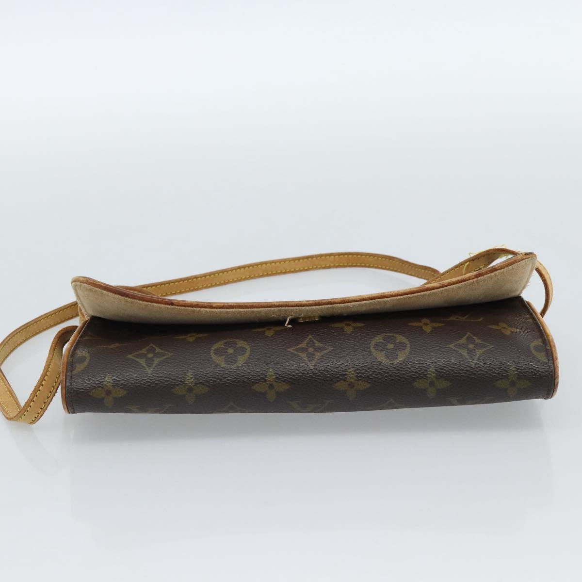 LOUIS VUITTON Monogram Pochette Twin GM Shoulder Bag M51852 LV Auth ti3955